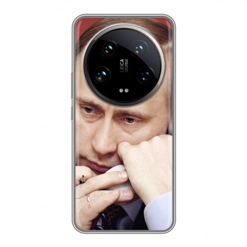 Дизайнерский силиконовый чехол для Xiaomi 14 Ultra В.В.Путин