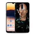 Дизайнерский пластиковый чехол для Nokia 2.3 Bruce willis