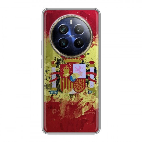 Дизайнерский силиконовый чехол для Realme 12 Plus 5G флаг Испании