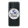 Полупрозрачный дизайнерский пластиковый чехол для Samsung Galaxy A13 4G флаг греции