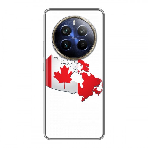Дизайнерский силиконовый чехол для Realme 12 Plus 5G Флаг Канады