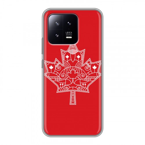 Дизайнерский силиконовый чехол для Xiaomi 13 Флаг Канады