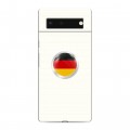 Дизайнерский силиконовый с усиленными углами чехол для Google Pixel 6 Флаг Германии