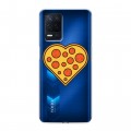 Полупрозрачный дизайнерский пластиковый чехол для Realme Narzo 30 5G Прозрачная Пицца
