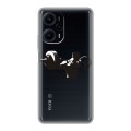 Полупрозрачный дизайнерский пластиковый чехол для XIaomi Poco F5 Прозрачные пауэрлифтинг