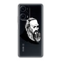 Дизайнерский силиконовый чехол для XIaomi Poco F5 Прозрачные русские писатели