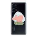 Полупрозрачный дизайнерский пластиковый чехол для XIaomi Poco F5 Прозрачные свинки