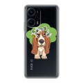 Полупрозрачный дизайнерский пластиковый чехол для XIaomi Poco F5 Прозрачные собаки