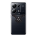 Полупрозрачный дизайнерский пластиковый чехол для Xiaomi Poco M6 Pro 4G Прозрачные совы