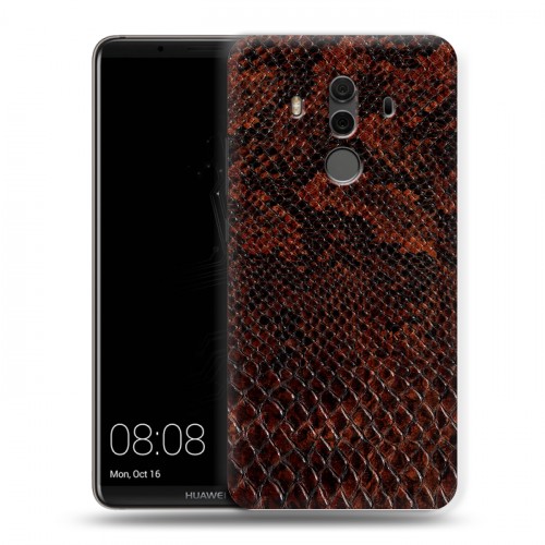 Дизайнерский пластиковый чехол для Huawei Mate 10 Pro Змеиная кожа