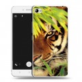 Дизайнерский пластиковый чехол для Lenovo S90 Тигры