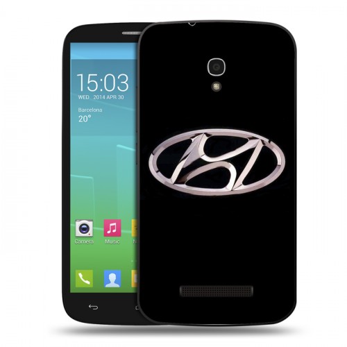 Дизайнерский пластиковый чехол для Alcatel One Touch Pop S9 Hyundai