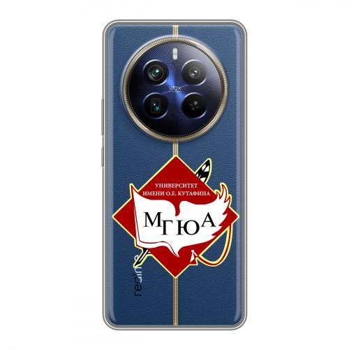 Дизайнерский силиконовый чехол для Realme 12 Plus 5G Прозрачные Вузы Москвы