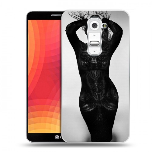 Дизайнерский силиконовый чехол для LG Optimus G2 Ким Кардашьян