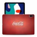 Дизайнерский силиконовый с усиленными углами чехол для Huawei MatePad Coca-cola