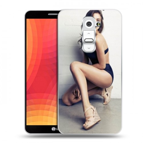 Дизайнерский силиконовый чехол для LG Optimus G2 Ирина Шейк