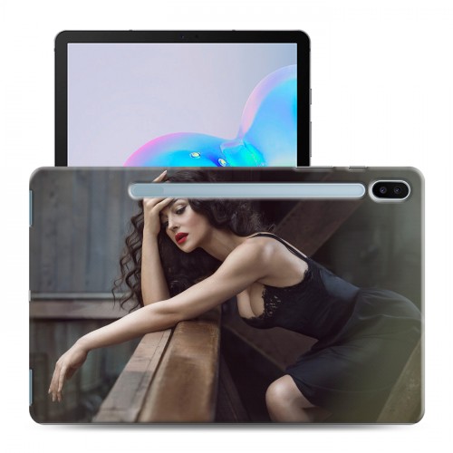 Дизайнерский силиконовый чехол для Samsung Galaxy Tab S6 Моника