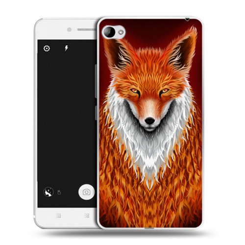 Дизайнерский пластиковый чехол для Lenovo S90 Лиса