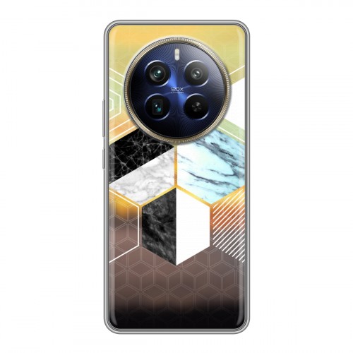 Дизайнерский силиконовый чехол для Realme 12 Plus 5G Геометрический мрамор