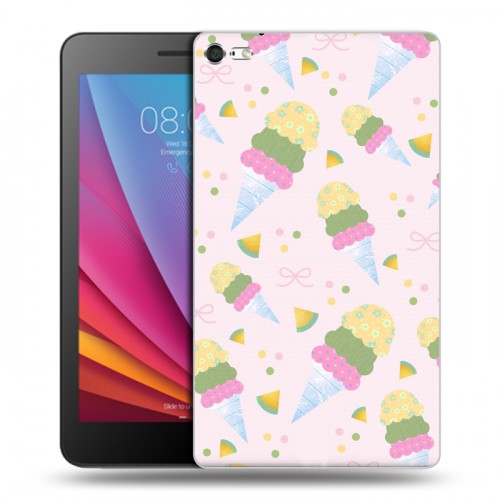 Дизайнерский силиконовый чехол для Huawei MediaPad T2 7.0 Pro Кусочки фруктов