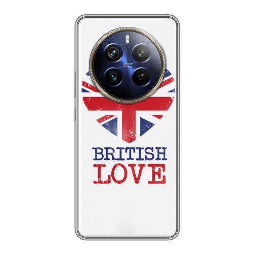 Дизайнерский силиконовый чехол для Realme 12 Plus 5G British love