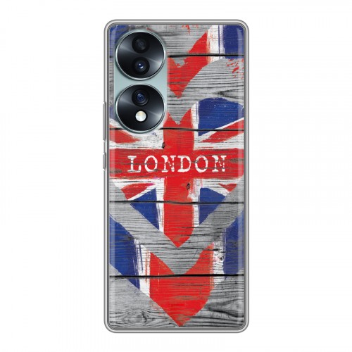 Дизайнерский силиконовый чехол для Huawei Honor 70 British love