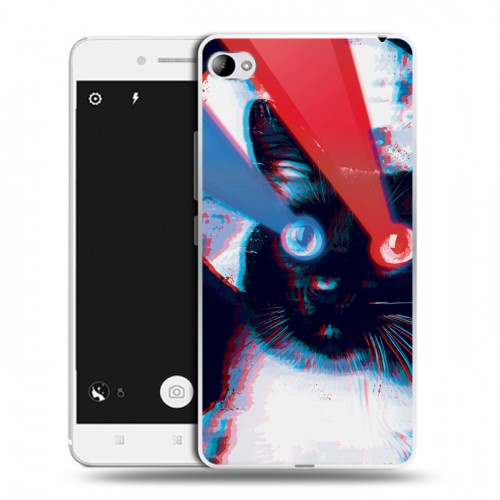 Дизайнерский пластиковый чехол для Lenovo S90 ЗD Кошки