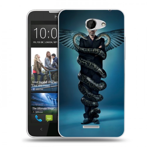 Дизайнерский пластиковый чехол для HTC Desire 516 Доктор Хаус