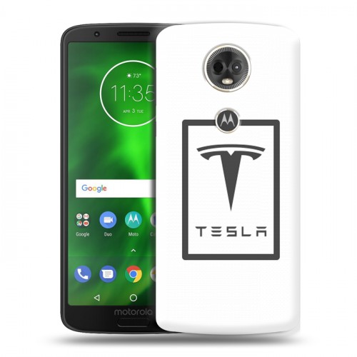 Дизайнерский пластиковый чехол для Motorola Moto E5 Plus Tesla