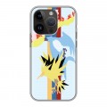 Дизайнерский силиконовый чехол для Iphone 14 Pro Покемоны
