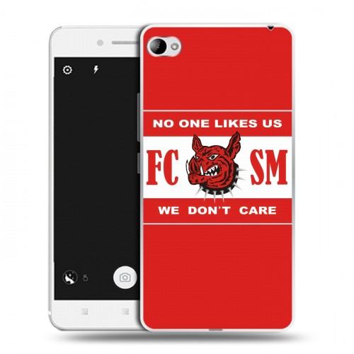 Дизайнерский пластиковый чехол для Lenovo S90 Red White Fans