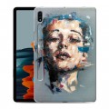 Дизайнерский силиконовый чехол для Samsung Galaxy Tab S7 Портреты мазками