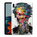 Дизайнерский силиконовый чехол для Samsung Galaxy Tab S7 Портреты мазками