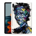Дизайнерский силиконовый чехол для Samsung Galaxy Tab S7 Портреты мазками