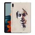 Дизайнерский силиконовый чехол для Samsung Galaxy Tab S7 Портреты мазками