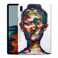 Дизайнерский силиконовый чехол для Samsung Galaxy Tab S7 Портреты мазками