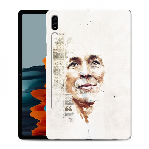 Дизайнерский силиконовый чехол для Samsung Galaxy Tab S7 Портреты мазками