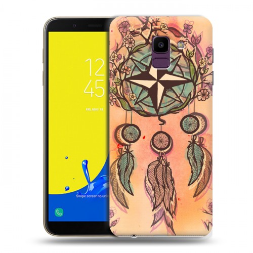 Дизайнерский пластиковый чехол для Samsung Galaxy J6 Компасы индейцев