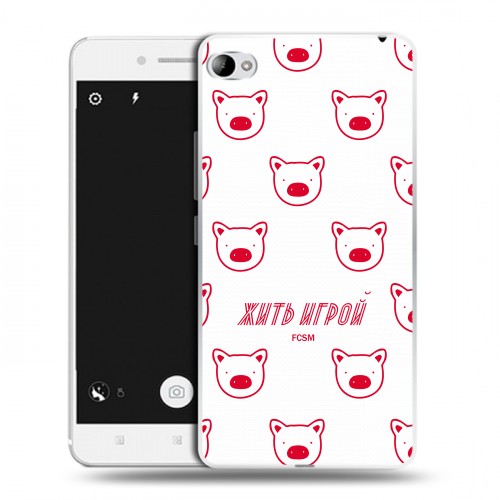 Дизайнерский пластиковый чехол для Lenovo S90 Red White Fans