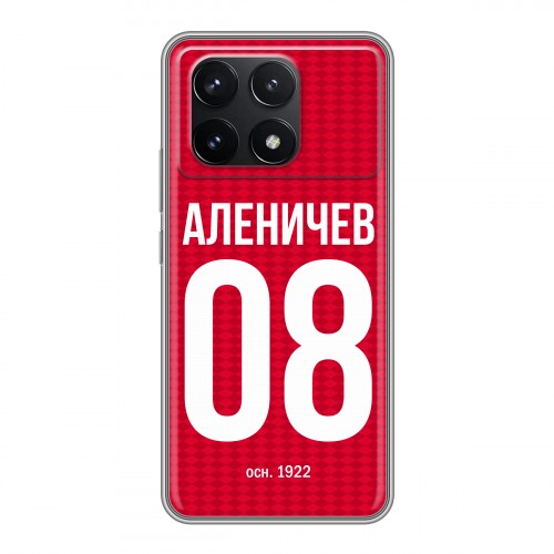 Дизайнерский силиконовый чехол для Xiaomi Redmi K70 5G Red White Fans