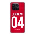 Дизайнерский силиконовый чехол для Xiaomi Redmi K70 5G Red White Fans