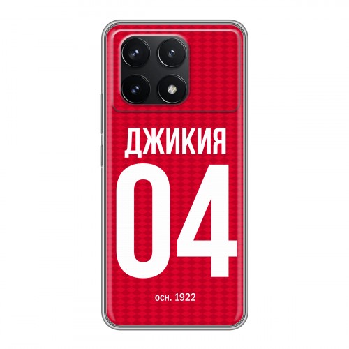 Дизайнерский силиконовый чехол для Xiaomi Redmi K70 5G Red White Fans