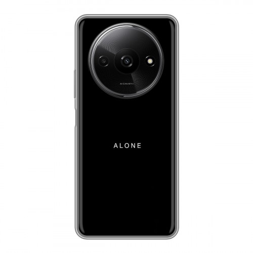 Дизайнерский силиконовый чехол для Xiaomi RedMi A3 Минимализм на черном