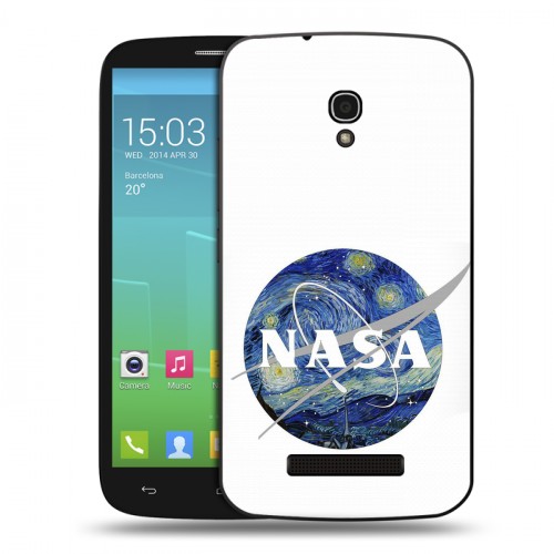 Дизайнерский пластиковый чехол для Alcatel One Touch Pop S9 NASA