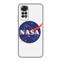 Дизайнерский силиконовый чехол для Xiaomi Redmi Note 11 NASA