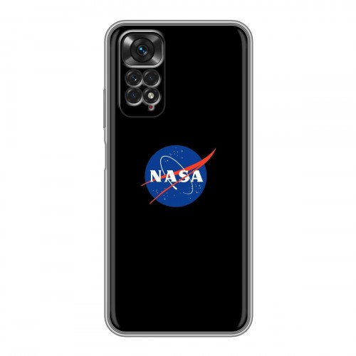 Дизайнерский силиконовый чехол для Xiaomi Redmi Note 11 NASA