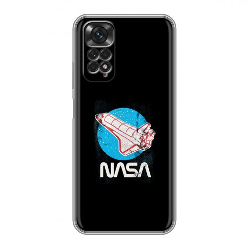 Дизайнерский силиконовый чехол для Xiaomi Redmi Note 11 NASA