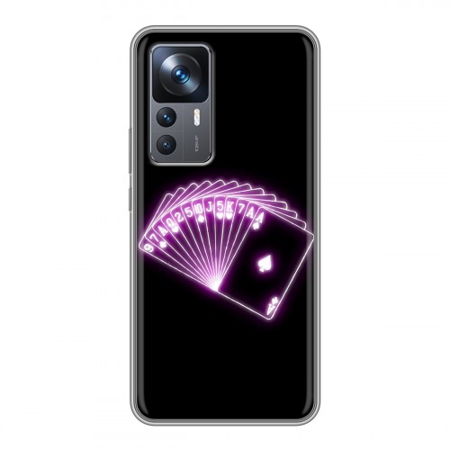 Дизайнерский силиконовый чехол для Xiaomi 12T Неоновые образы
