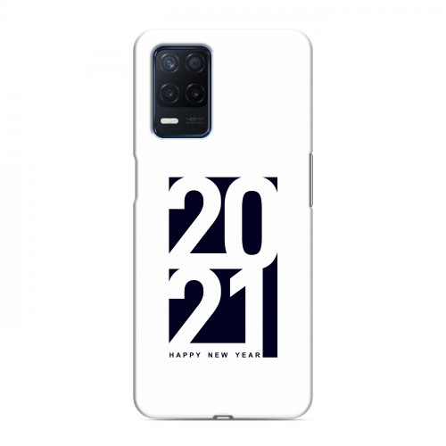 Дизайнерский силиконовый с усиленными углами чехол для Realme Narzo 30 5G Happy 2021