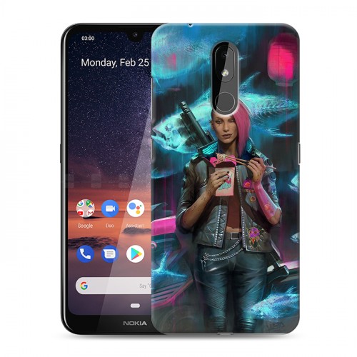 Дизайнерский силиконовый чехол для Nokia 3.2 Cyberpunk 2077